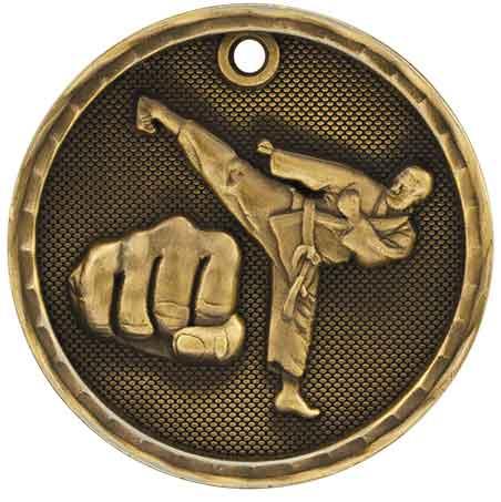 Karate 3-D Medal