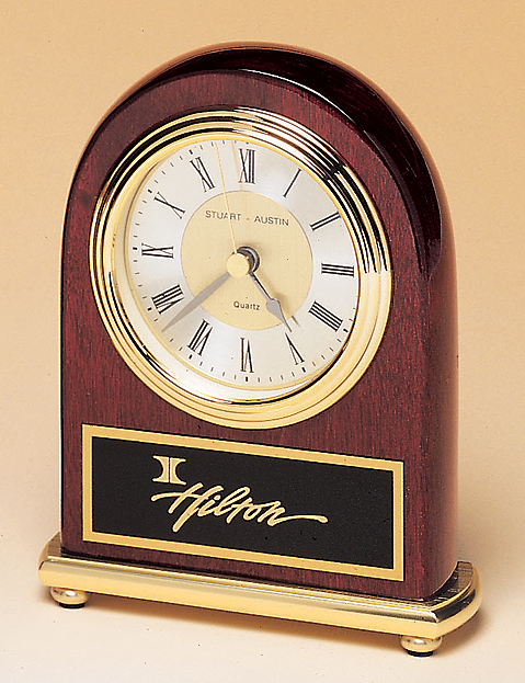Rosewood Classic Dome Clock