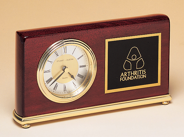 Rosewood Rectangle Clock